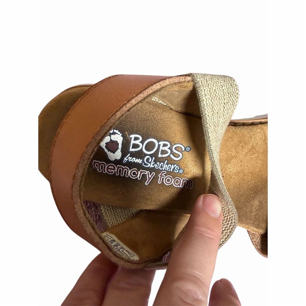 Skechers BOBS Women's Desert Kiss Sandals Brown Size 6 Slingback - Picture 5 of 9